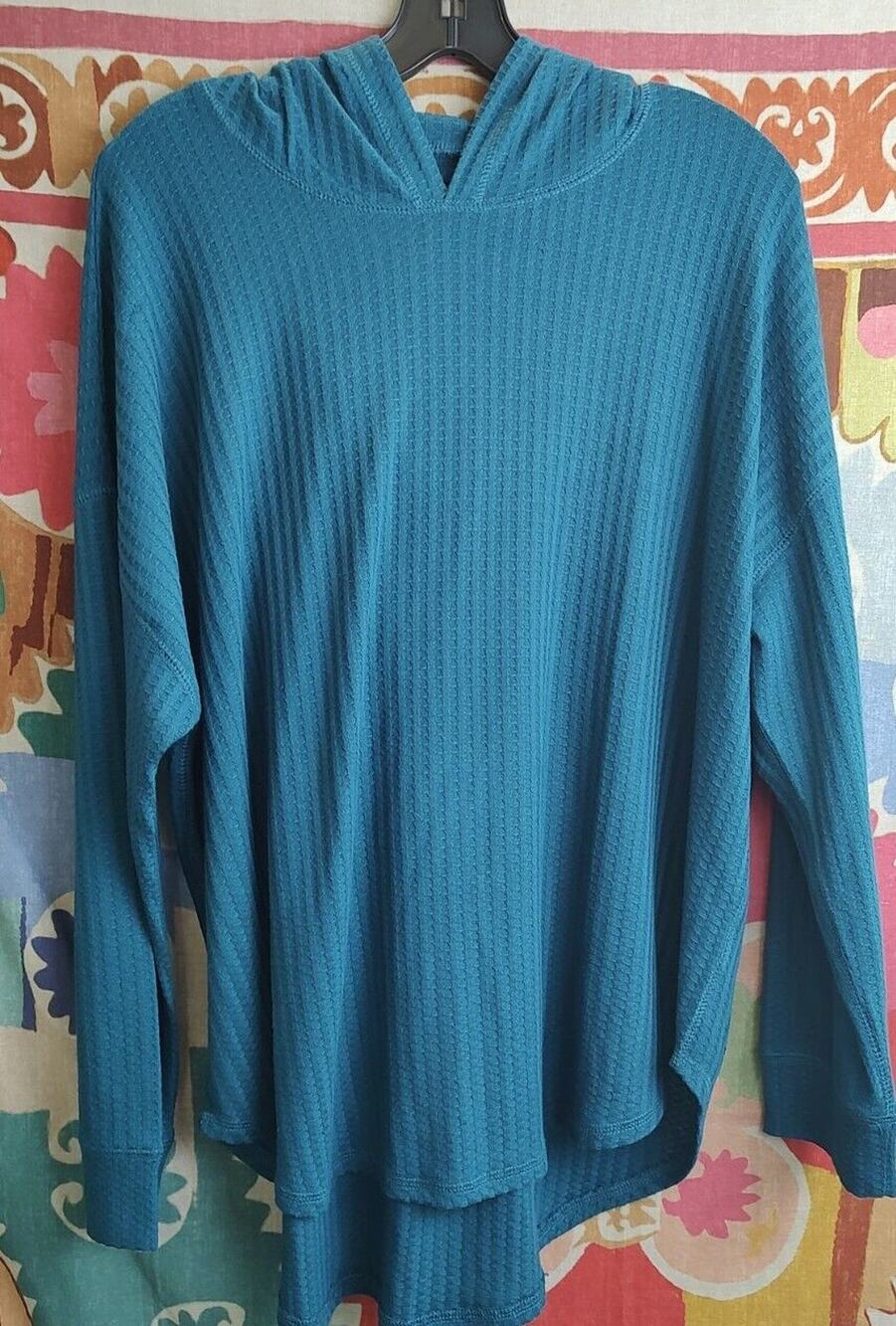 Women's Chaser 2XL Teal Hoodie Lightweight New Without Tags